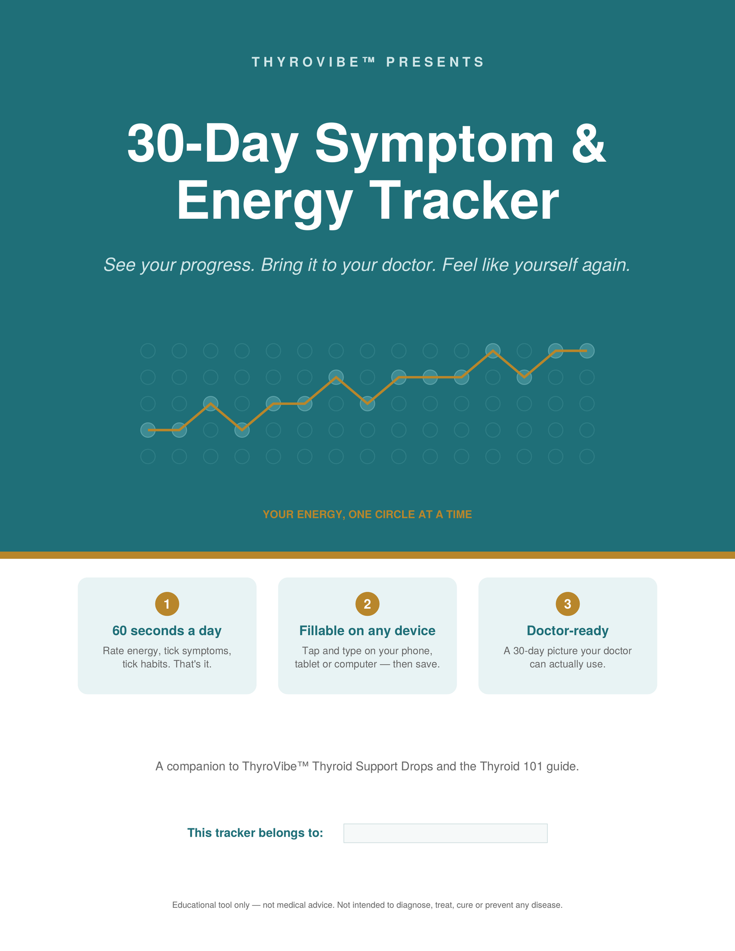 ThyroVibe™ 30 Day Energy Tracker